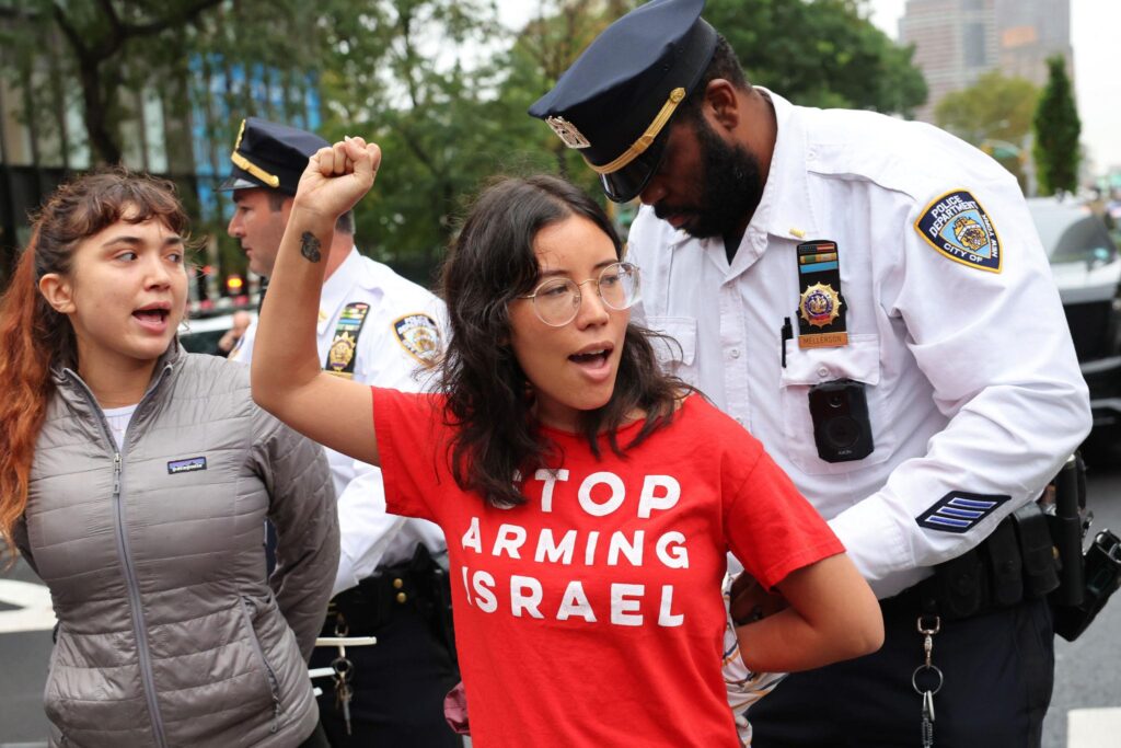 Susan Sarandon Detained at NYC Protest Ahead of Netanyahu’s UN Speech