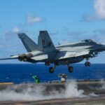 Two Navy Aviators Eject During Landing Mishap Aboard USS Eisenhower, Four Sailors Injured