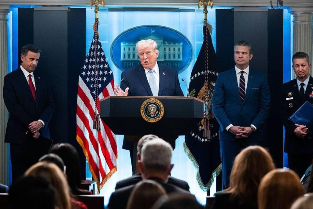 Trump Cites Disputed Accomplishments While Defending White House Media Ban