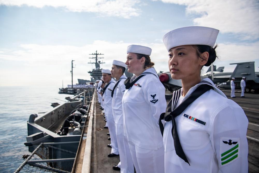 Navy Sailor Reunites With Deported Father After USS Abraham Lincoln Returns to California